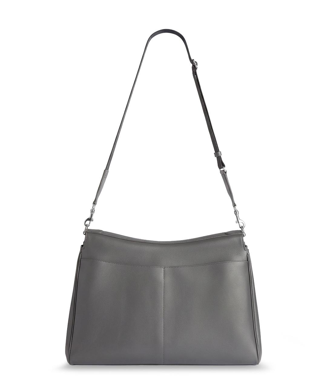 BALENCIAGA Серая кожаная сумка тоут, фото 2