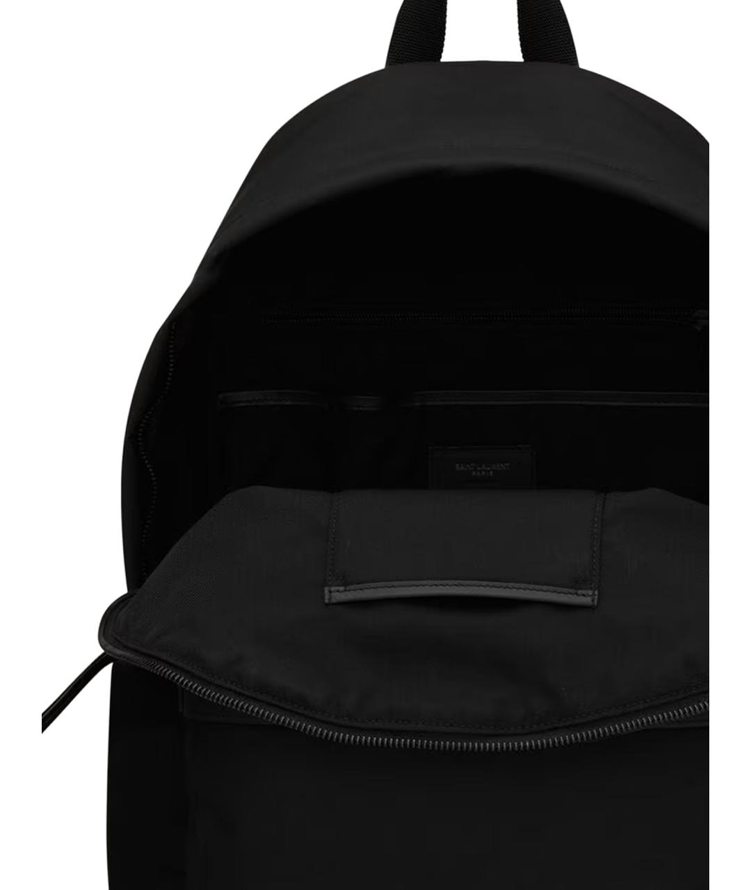 SAINT LAURENT Черный тканевый рюкзак, фото 3
