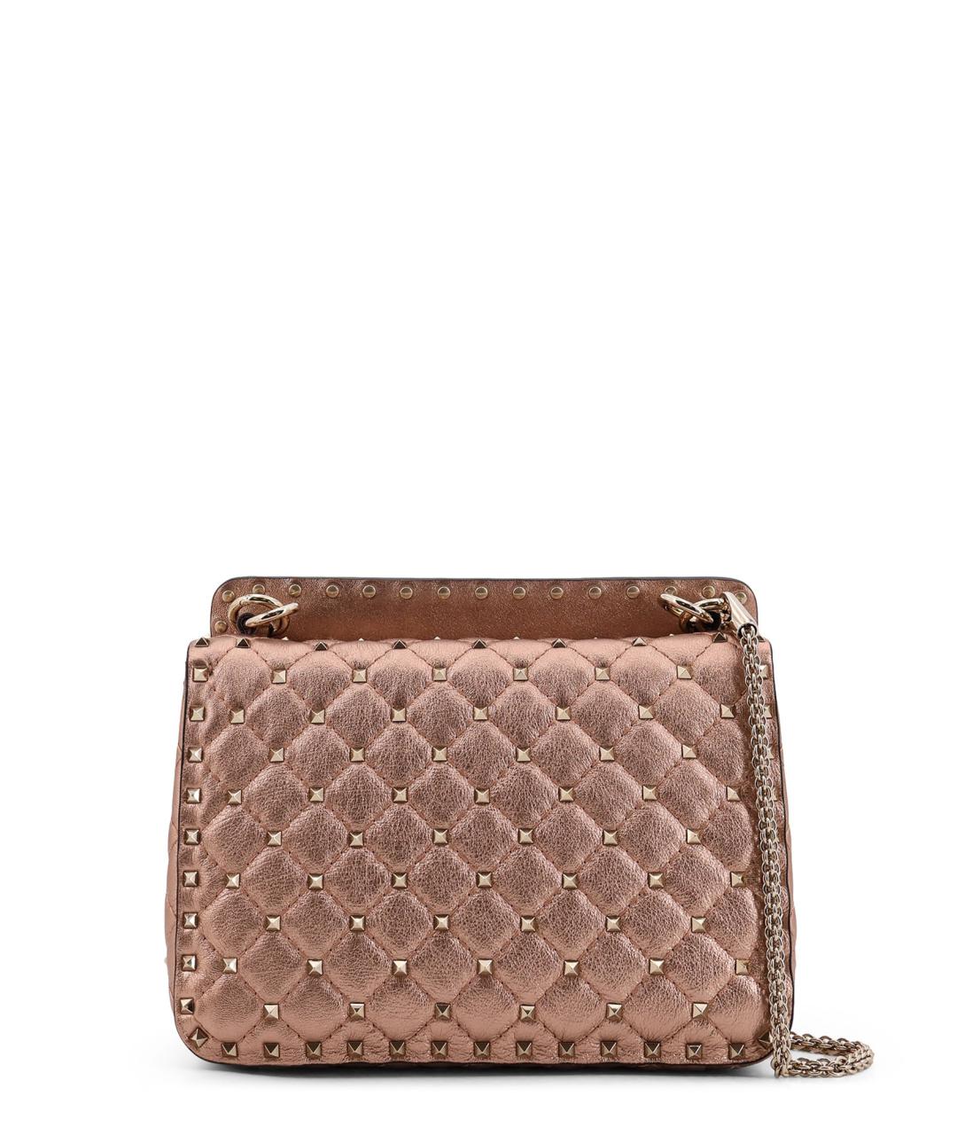 VALENTINO Розовая кожаная сумка через плечо, фото 2