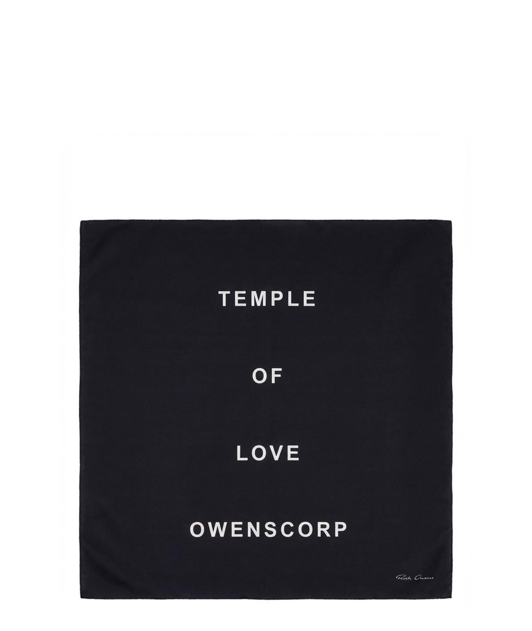 RICK OWENS Черный шарф, фото 1