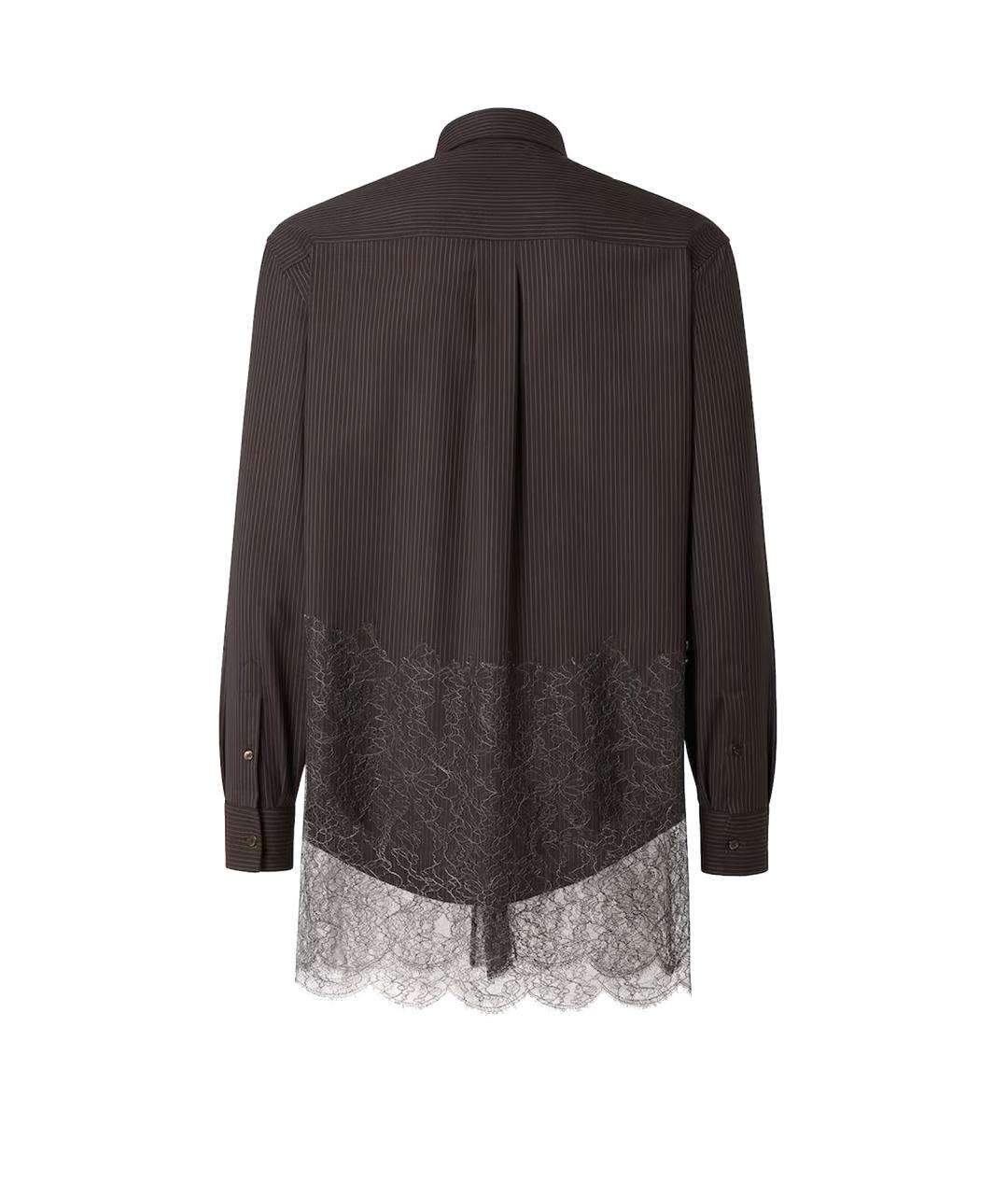 FENDI Коричневая шерстяная кэжуал рубашка, фото 2