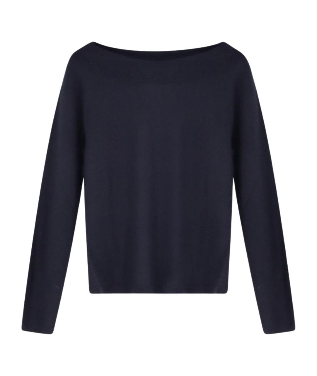 MAX MARA Темно-синий кашемировый джемпер / свитер, фото 1