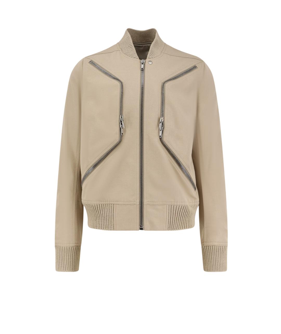 RICK OWENS Бежевая хлопковая куртка, фото 1