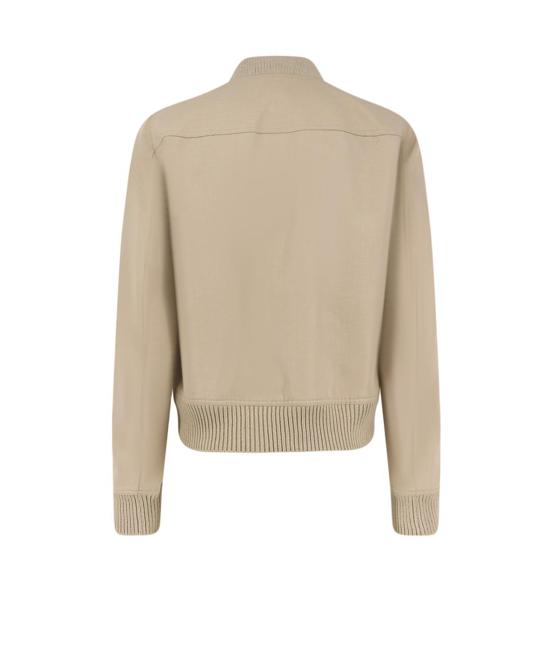 RICK OWENS Бежевая хлопковая куртка, фото 2