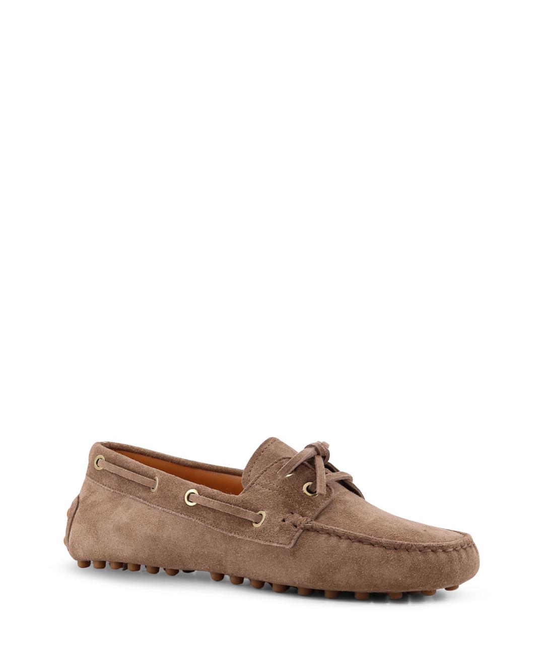 TOD'S Коричневые замшевые мокасины, фото 2