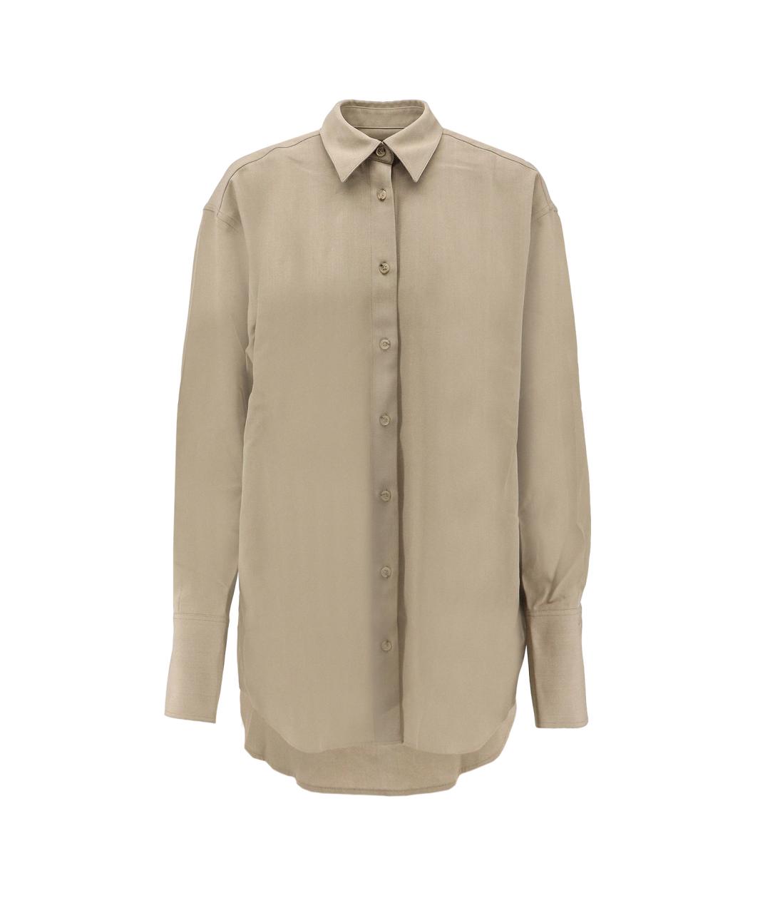TOTEME Бежевая вискозная рубашка, фото 1