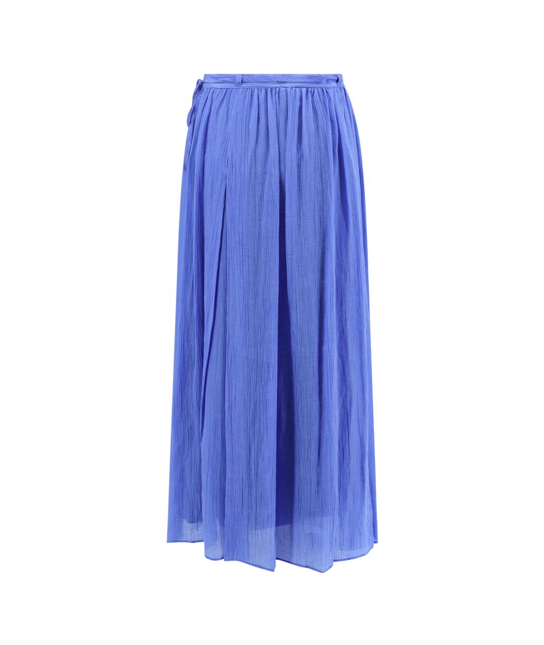 POLO RALPH LAUREN Синяя юбка миди, фото 2