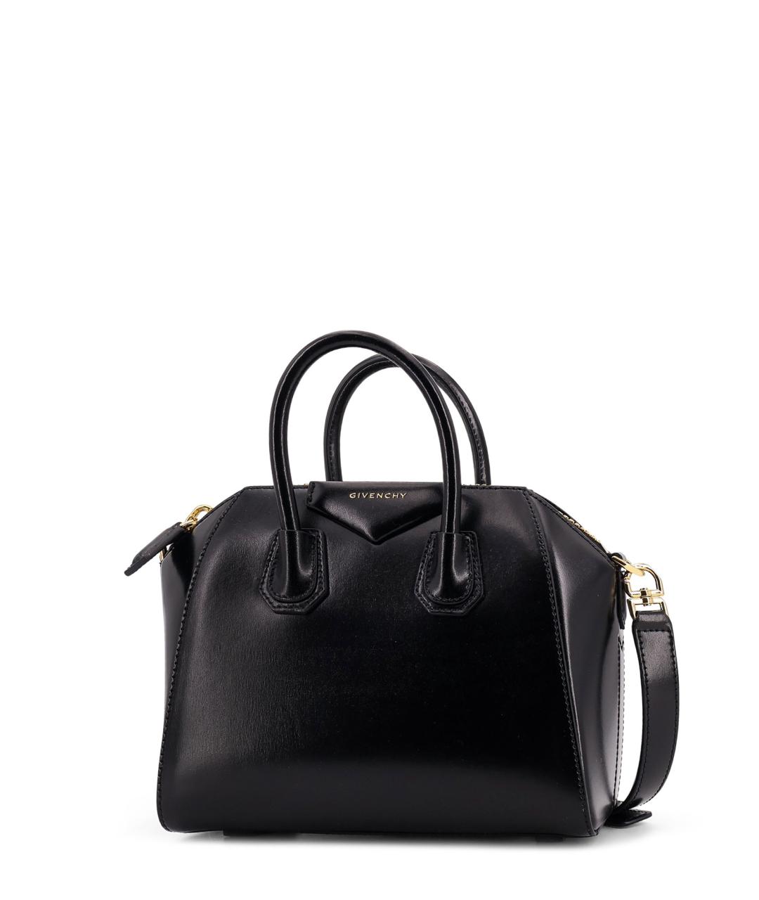 GIVENCHY Черная кожаная сумка тоут, фото 3