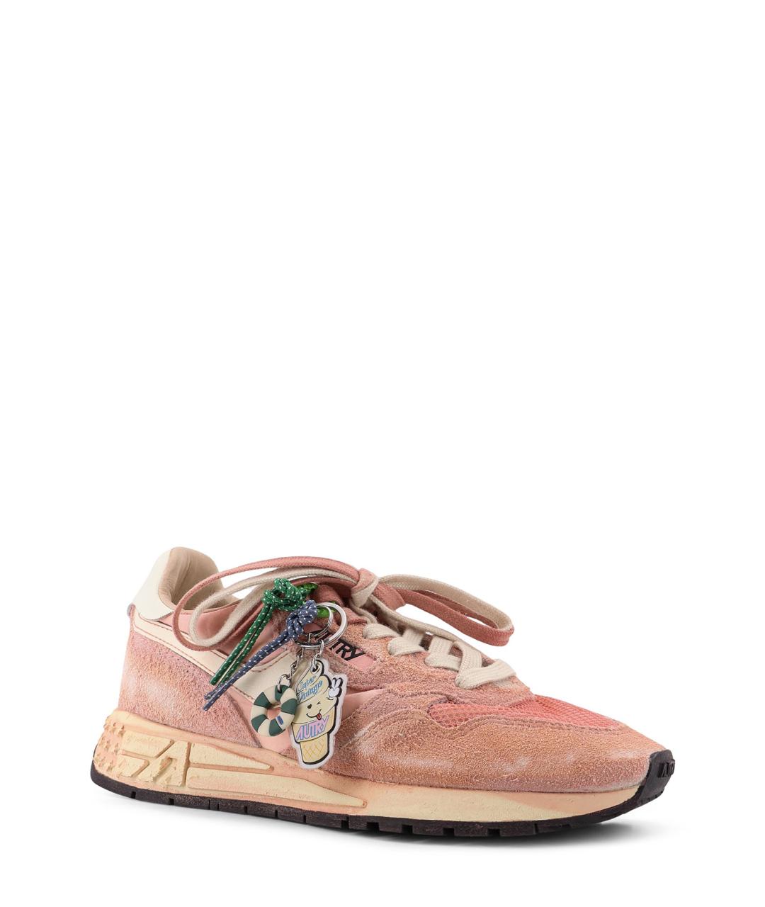 AUTRY Розовые замшевые кроссовки, фото 2