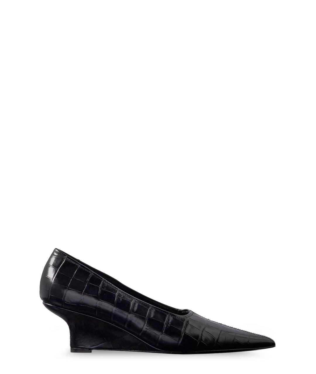 TOTEME Черные кожаные туфли, фото 1