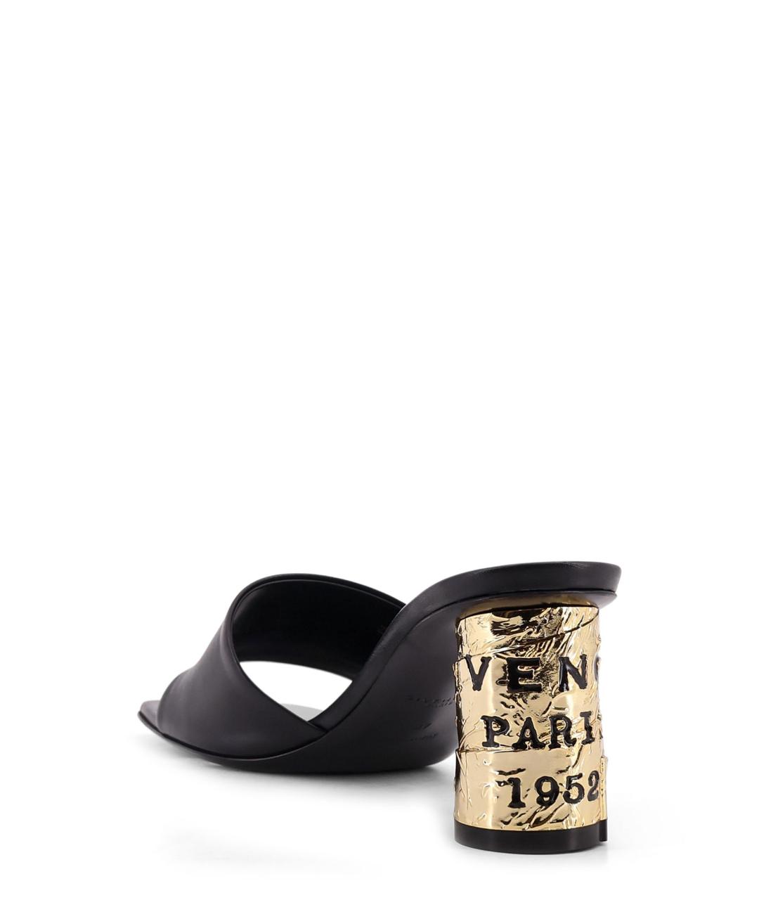 GIVENCHY Черные кожаные мюли, фото 3