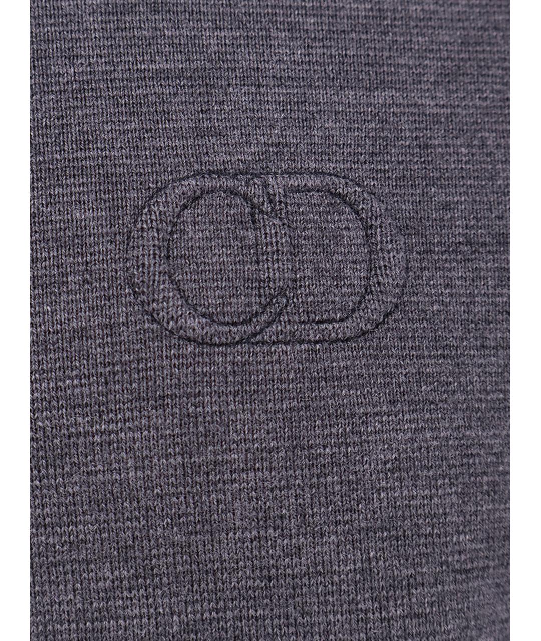 CHRISTIAN DIOR Серый шерстяной джемпер / свитер, фото 3