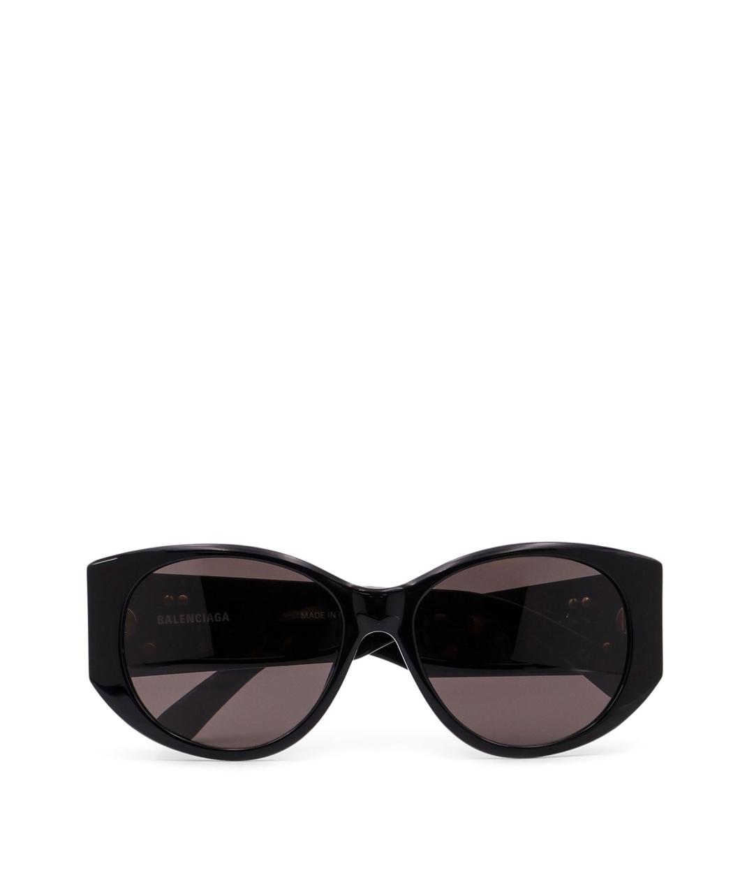BALENCIAGA Черные пластиковые солнцезащитные очки, фото 2
