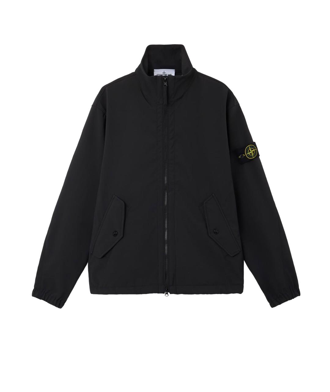 STONE ISLAND Черная полиэстеровая куртка, фото 1