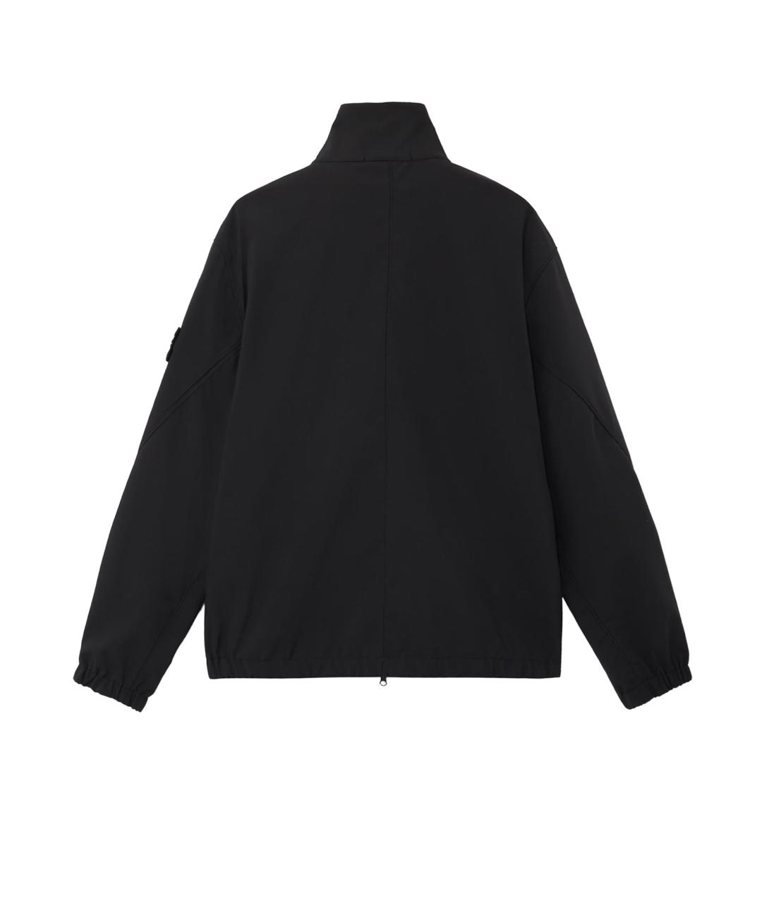 STONE ISLAND Черная полиэстеровая куртка, фото 2