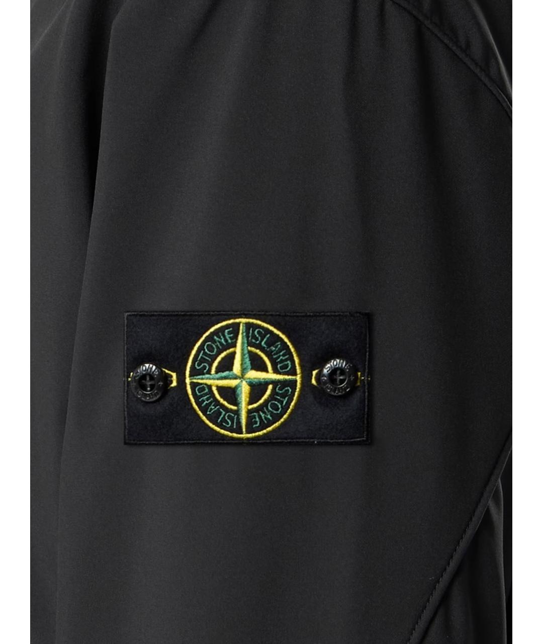 STONE ISLAND Черная полиэстеровая куртка, фото 3