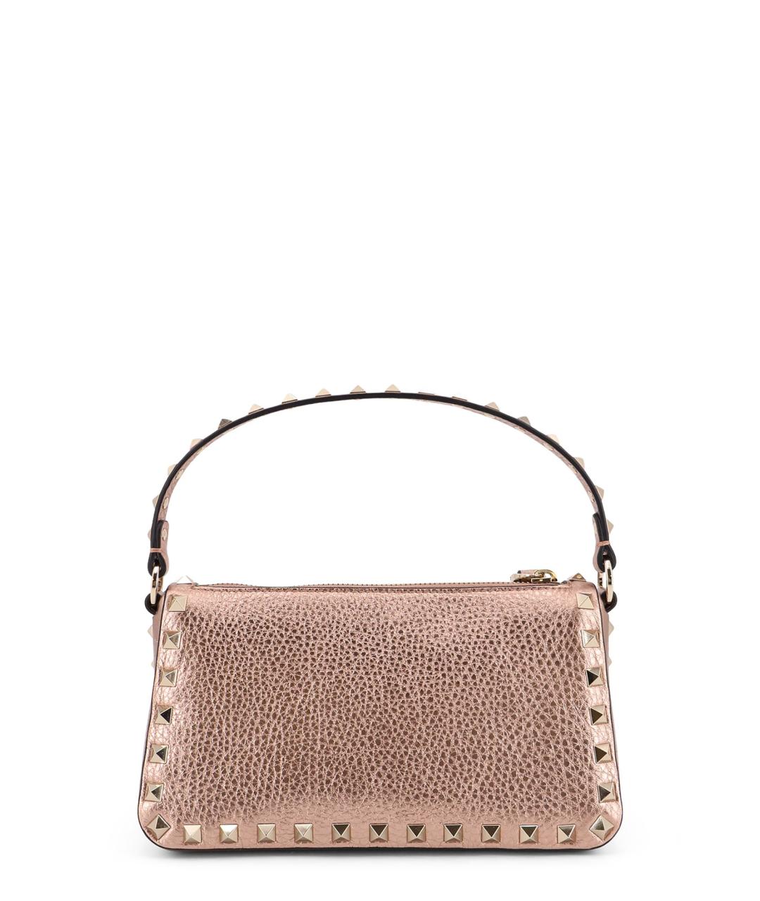 VALENTINO Розовая кожаная сумка с короткими ручками, фото 2