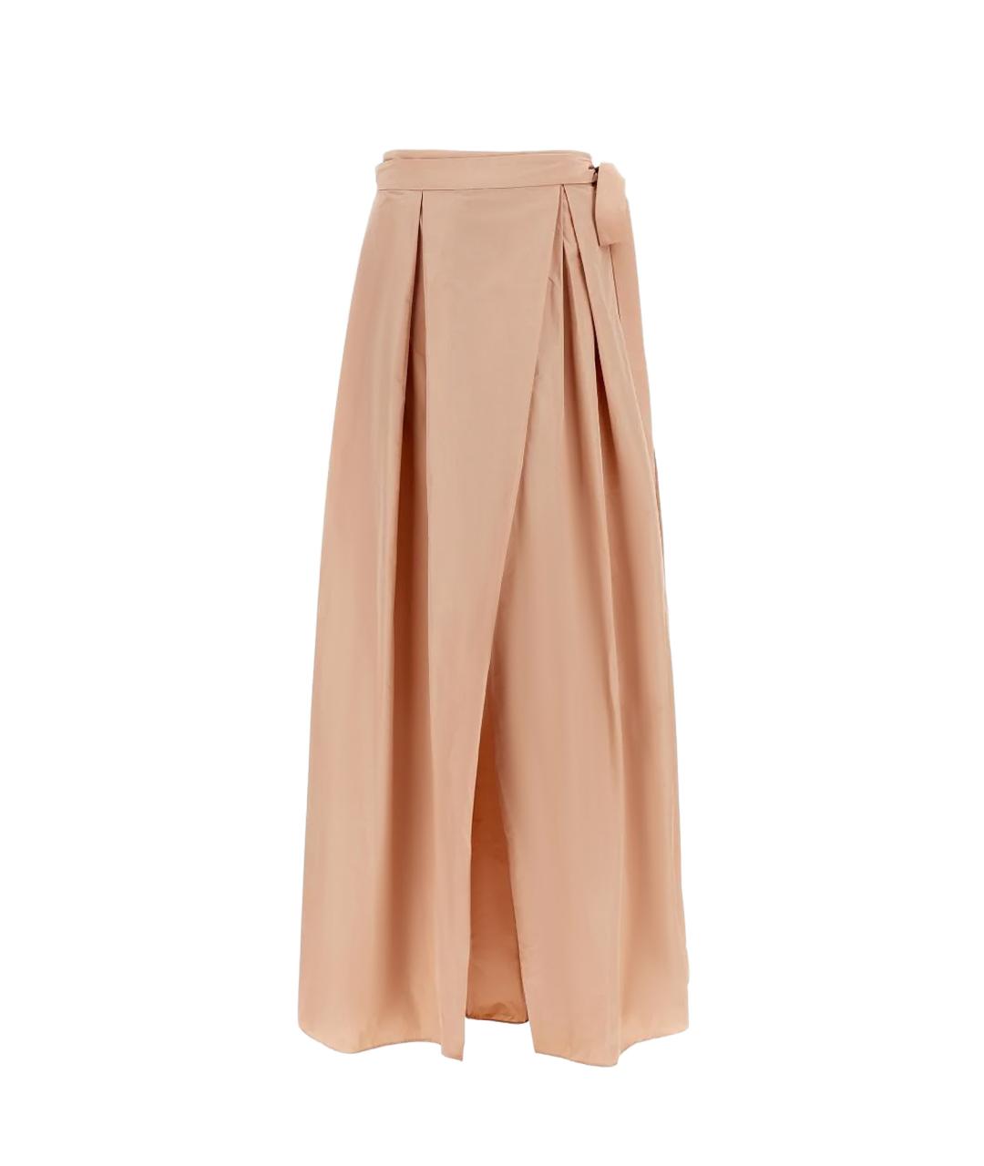 PINKO Розовая полиэстеровая юбка макси, фото 4