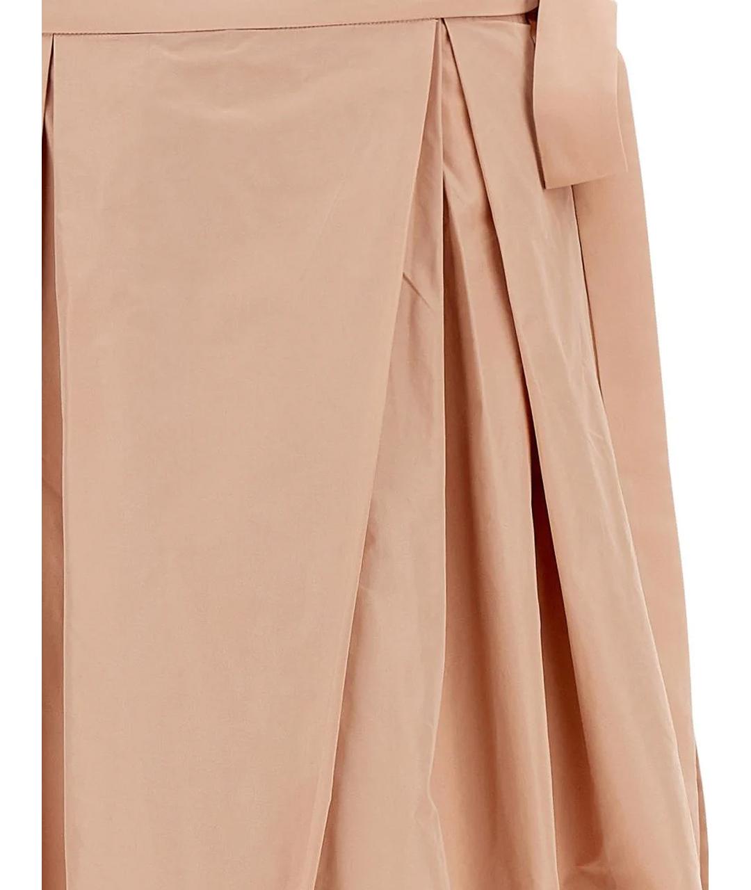 PINKO Розовая полиэстеровая юбка макси, фото 3