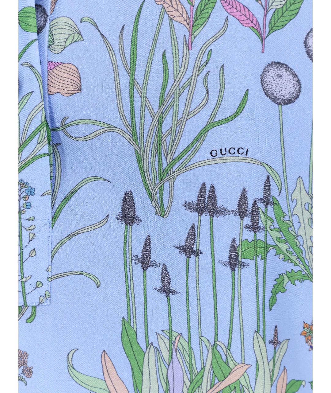 GUCCI Мульти шелковая рубашка, фото 3