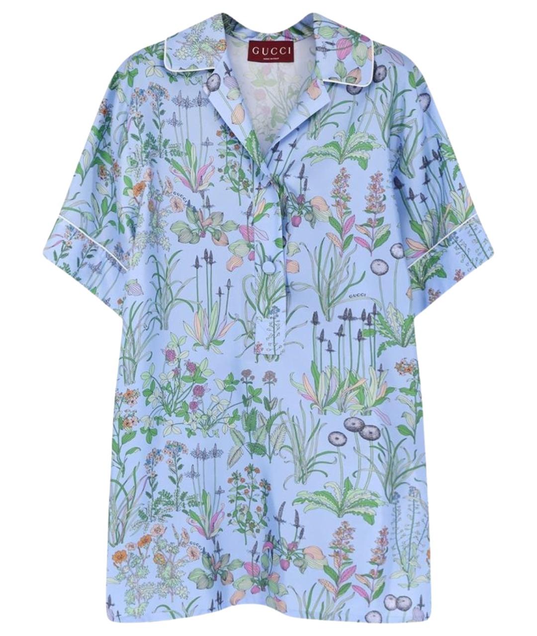 GUCCI Мульти шелковая рубашка, фото 1