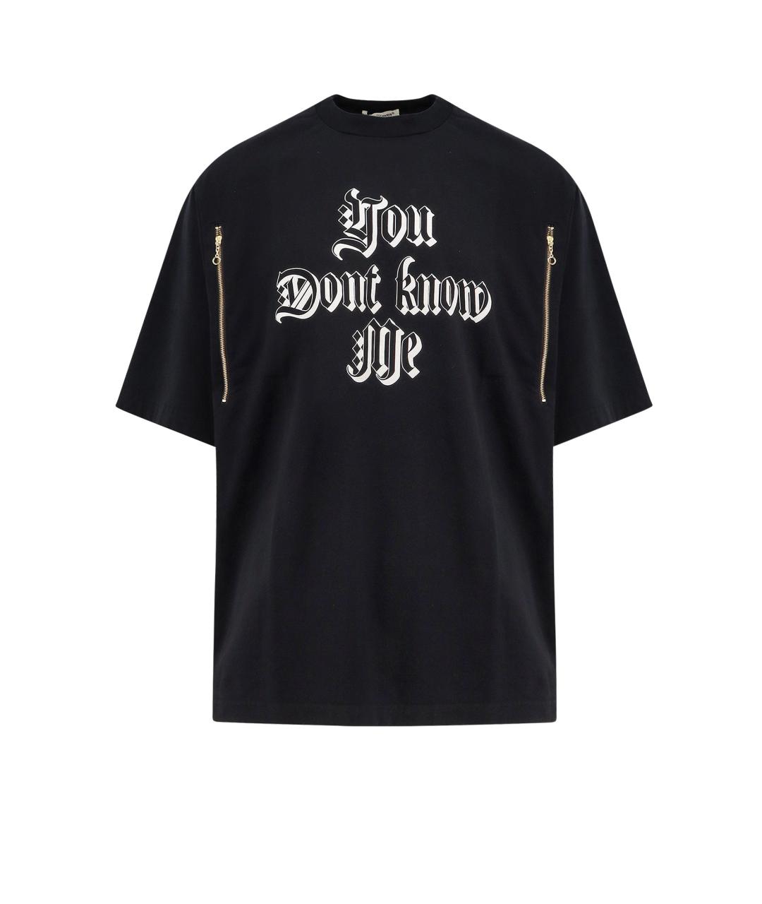 UNDERCOVER Черная хлопковая футболка, фото 1