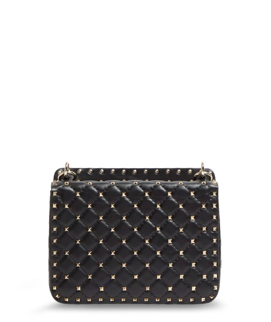 VALENTINO Черная кожаная сумка через плечо, фото 2