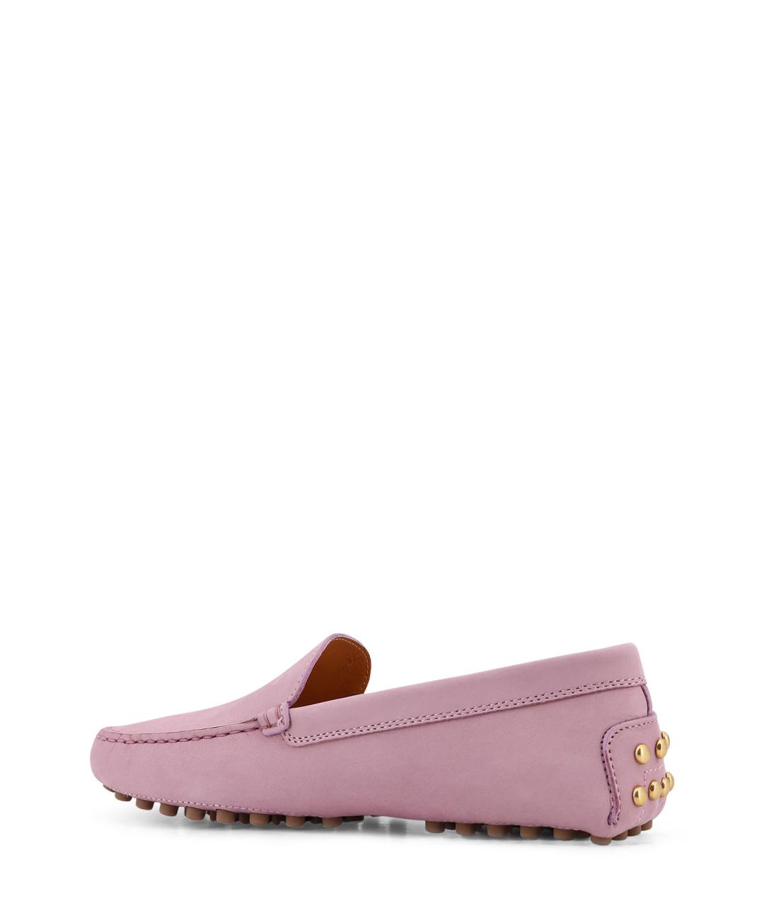 TOD'S Розовые замшевые мокасины, фото 3