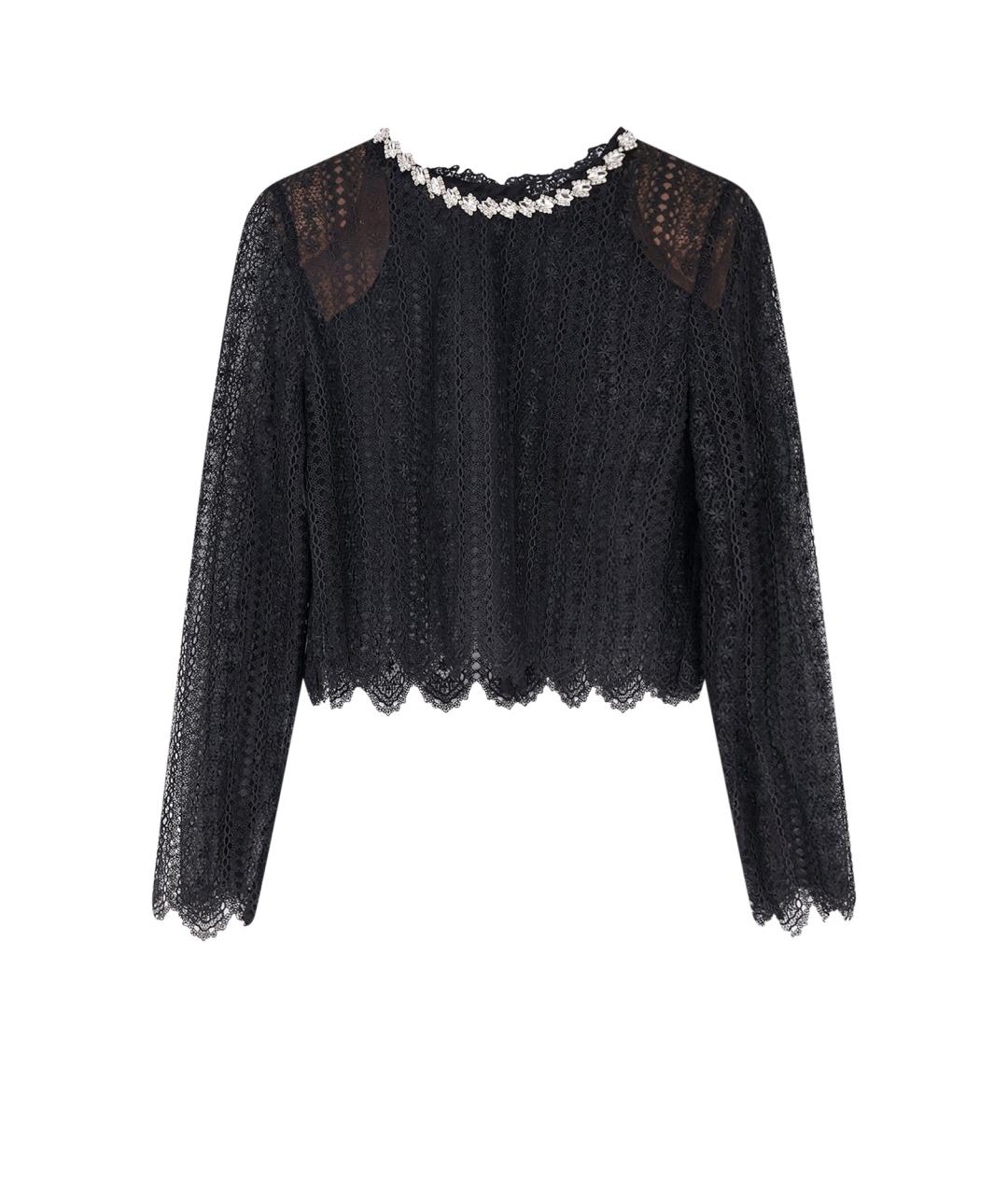 SELF-PORTRAIT Черная полиэстеровая блузы, фото 1