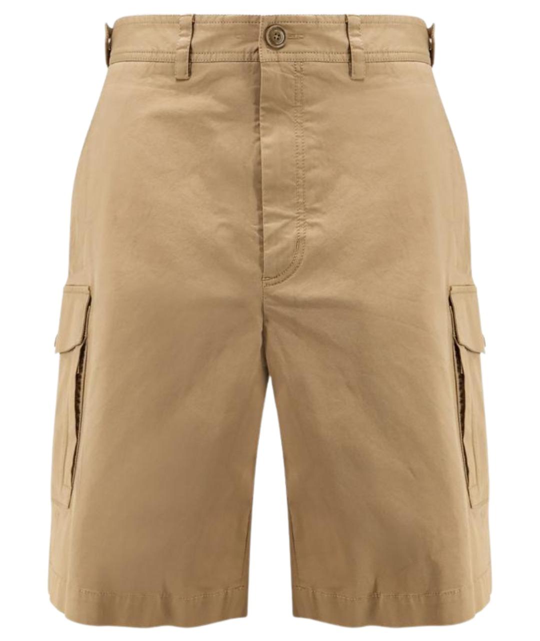 MONCLER Бежевые хлопковые шорты, фото 1