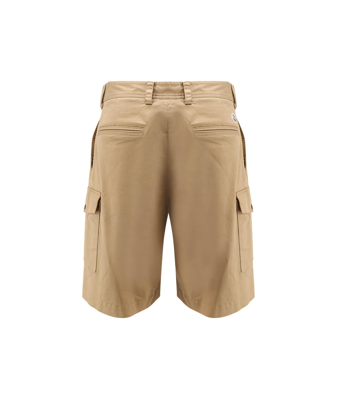 MONCLER Бежевые хлопковые шорты, фото 2