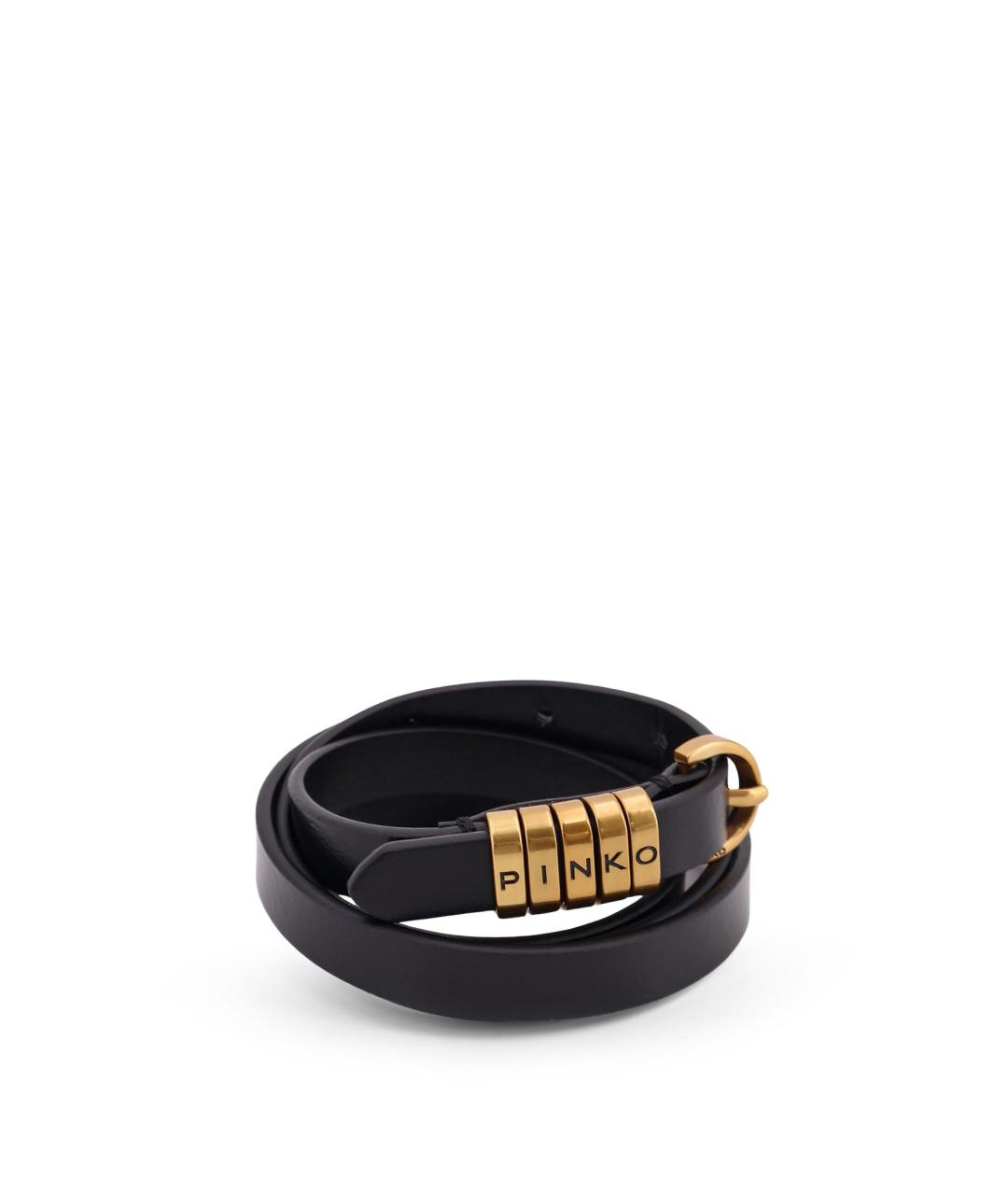 PINKO Черный кожаный ремень, фото 3