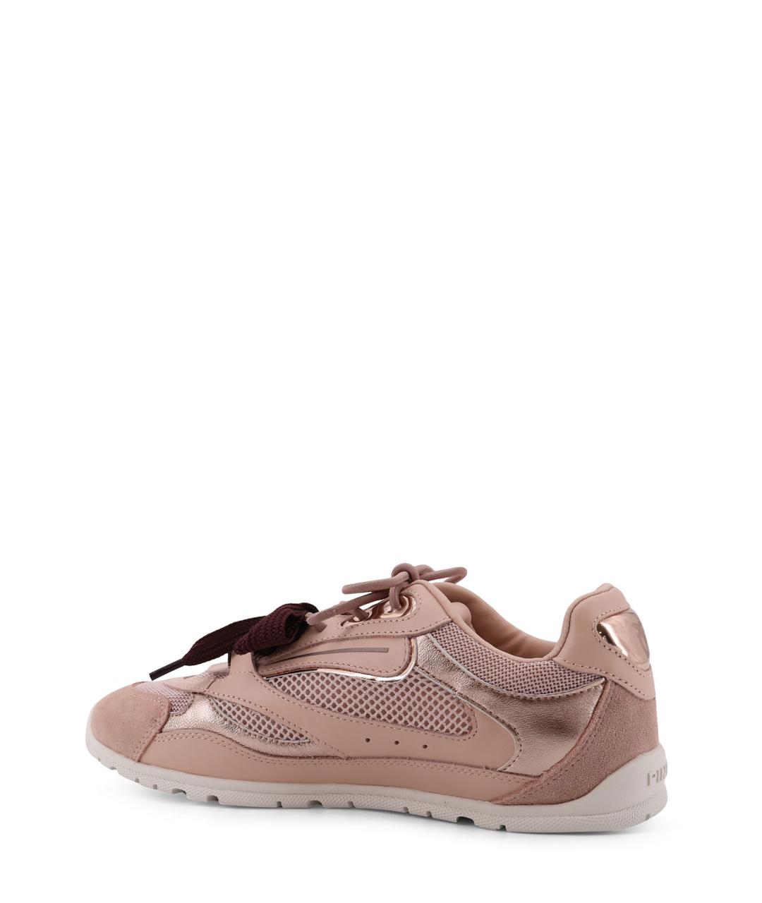 PINKO Розовые замшевые кроссовки, фото 3