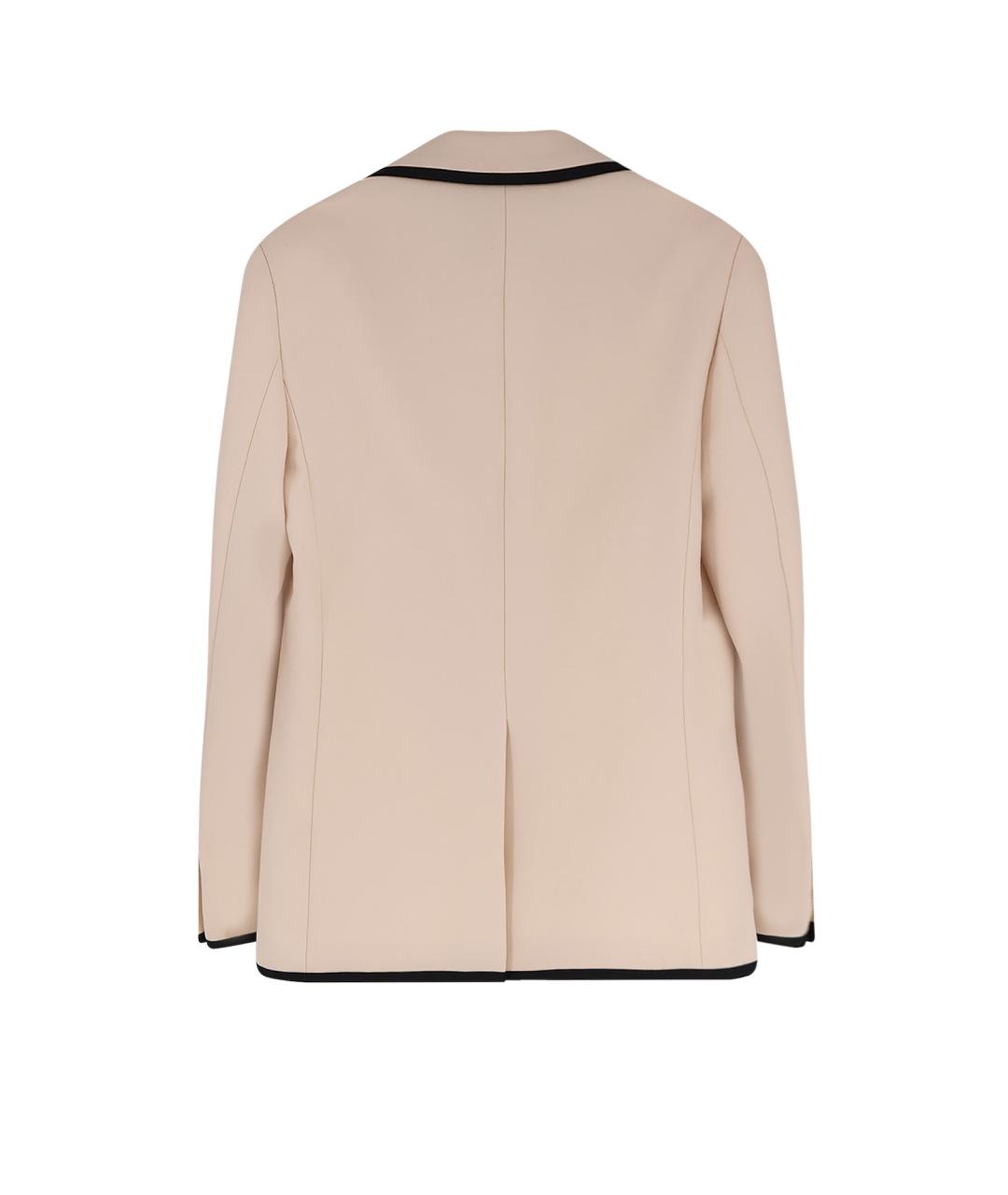 VALENTINO Бежевый шерстяной пиджак, фото 2