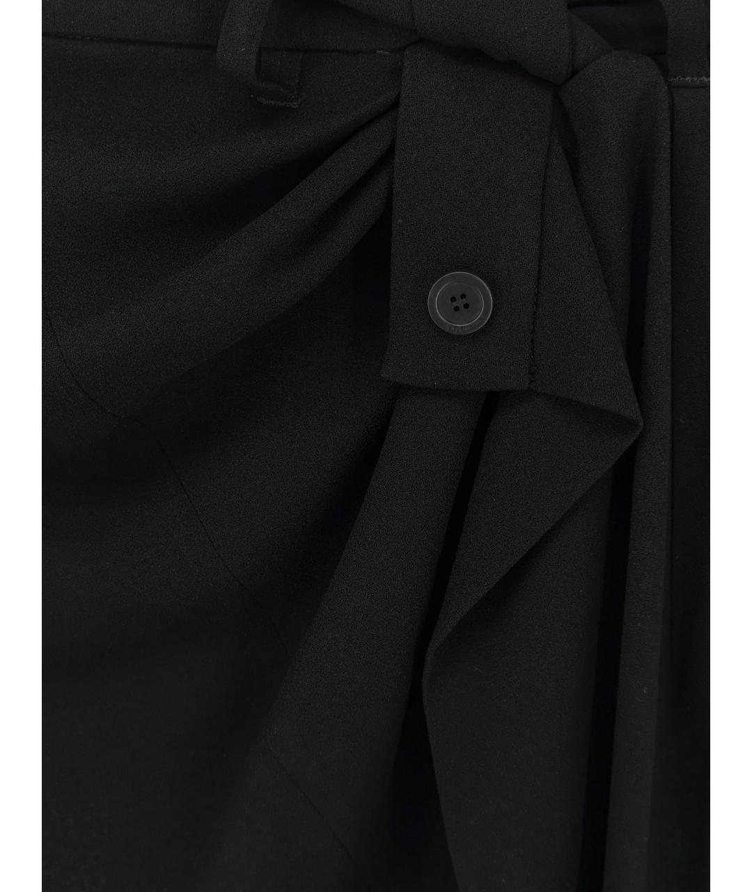 BALENCIAGA Черная ацетатная юбка миди, фото 3