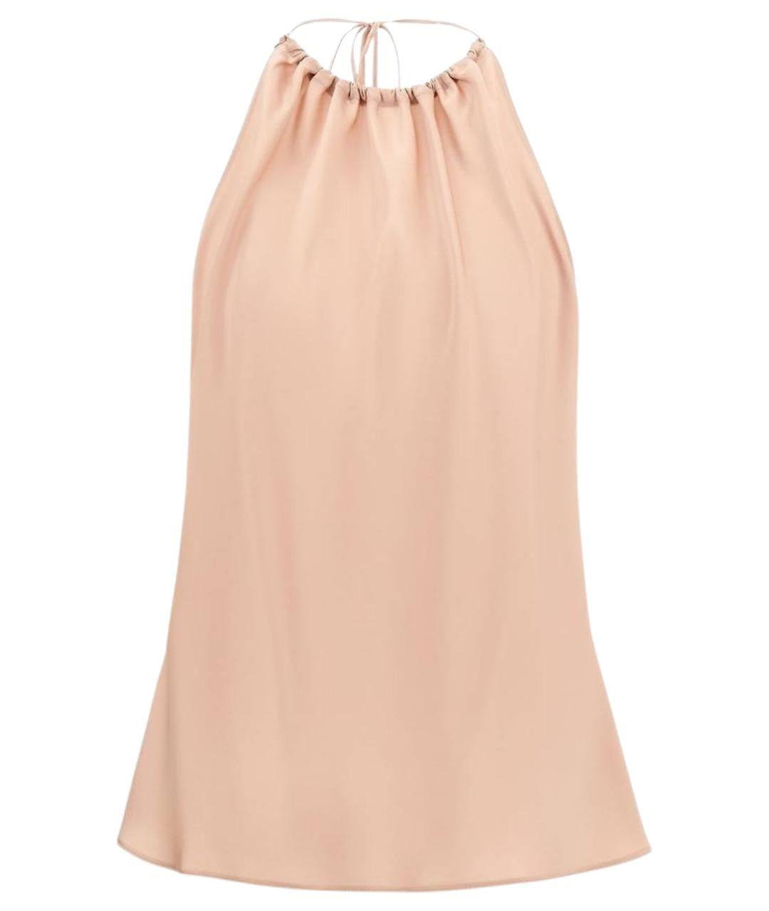 PINKO Розовая ацетатная майка, фото 1