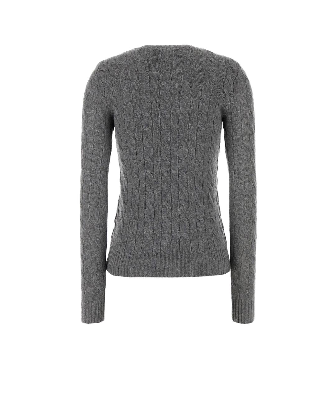 POLO RALPH LAUREN Серый шерстяной джемпер / свитер, фото 2