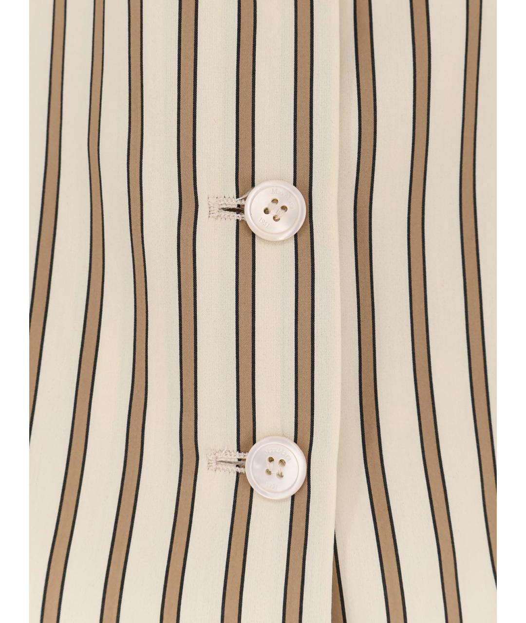 MAX MARA Бежевый хлопковый жилет, фото 3