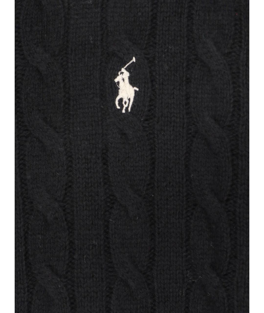 POLO RALPH LAUREN Черный шерстяной джемпер / свитер, фото 3