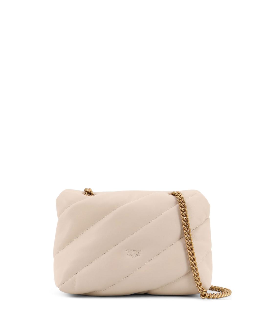 PINKO Белая кожаная сумка через плечо, фото 2