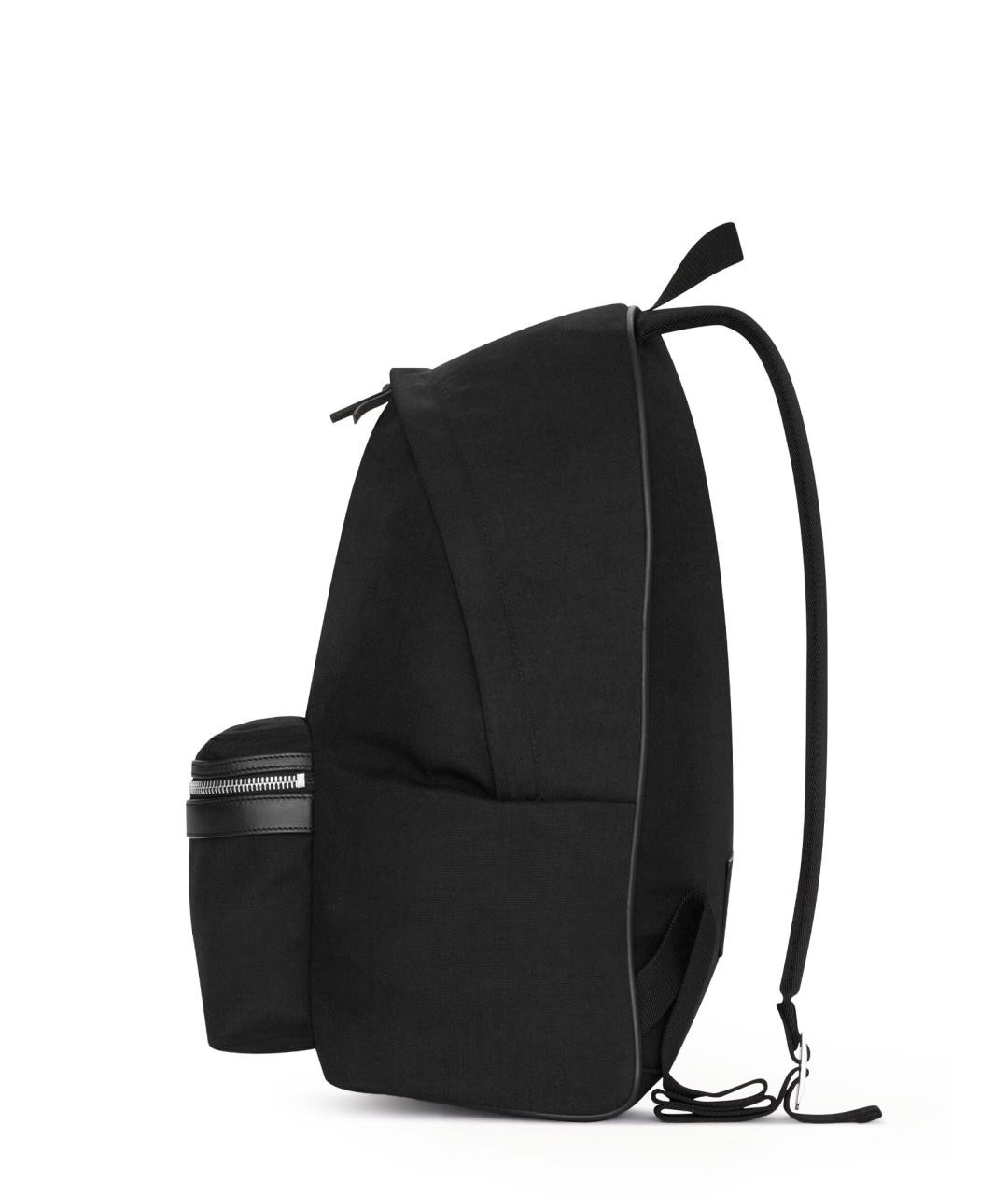 SAINT LAURENT Черный тканевый рюкзак, фото 3