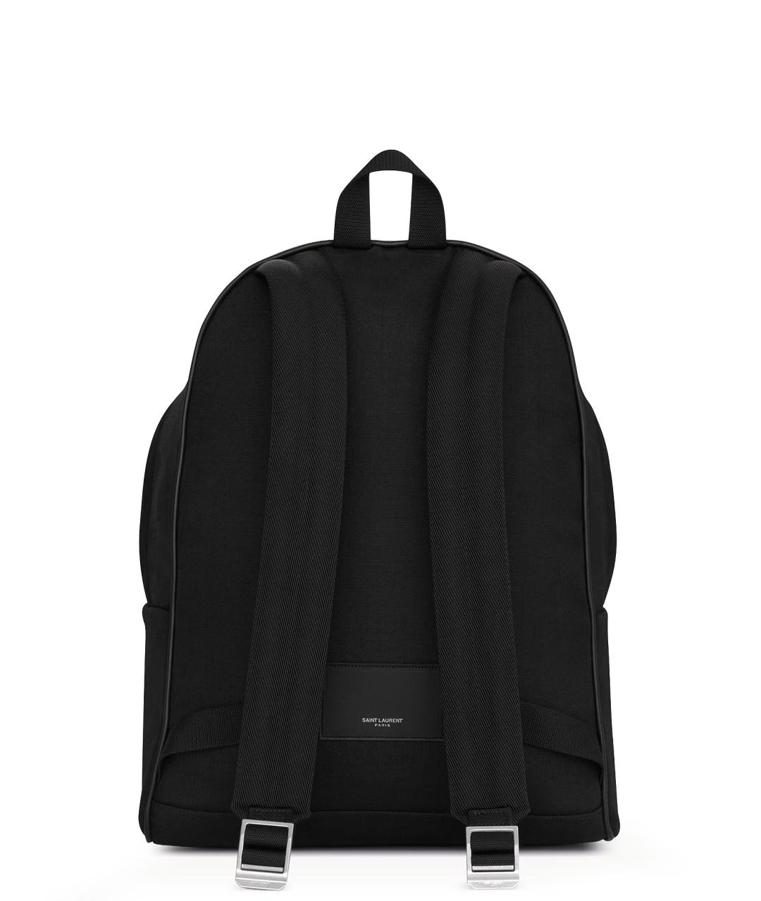 SAINT LAURENT Черный тканевый рюкзак, фото 2