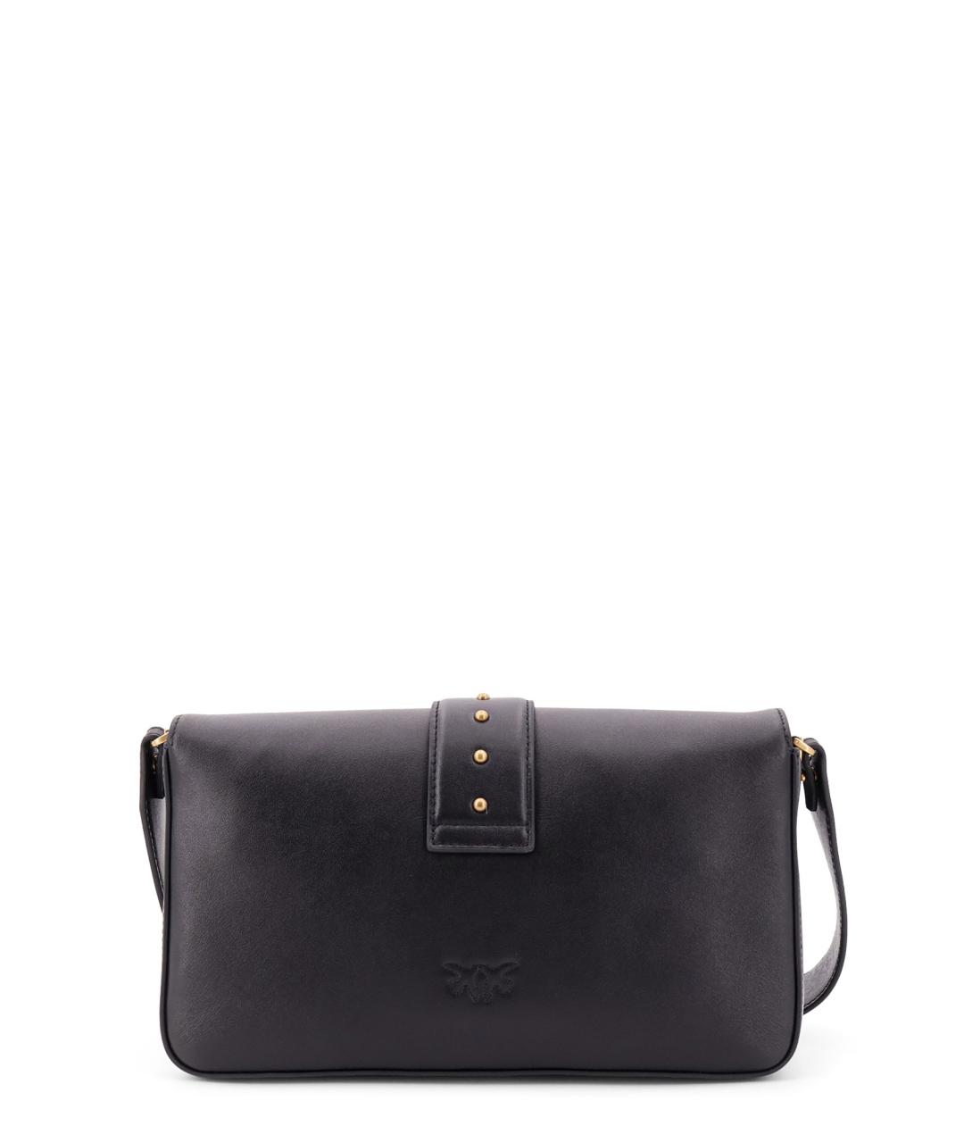 PINKO Черная кожаная сумка через плечо, фото 2