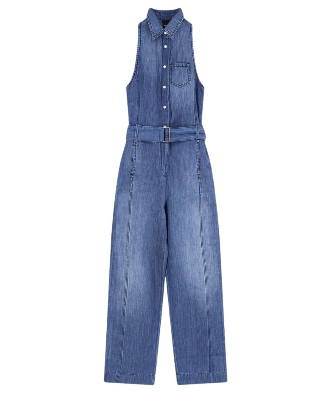 PINKO Синий хлопковый комбинезон, фото 1