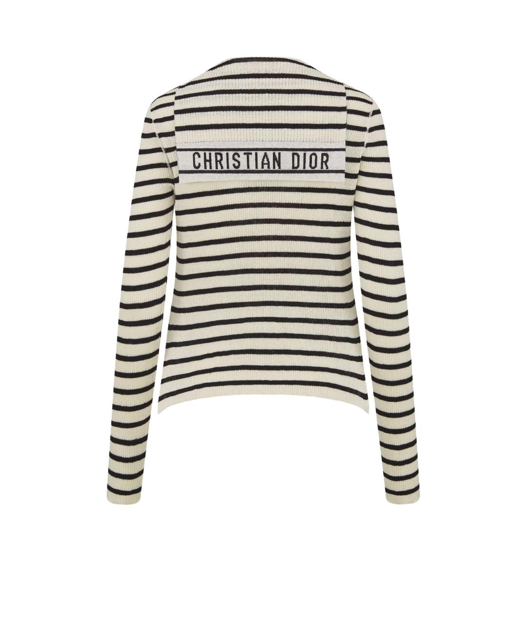 CHRISTIAN DIOR Мульти льняной джемпер / свитер, фото 2