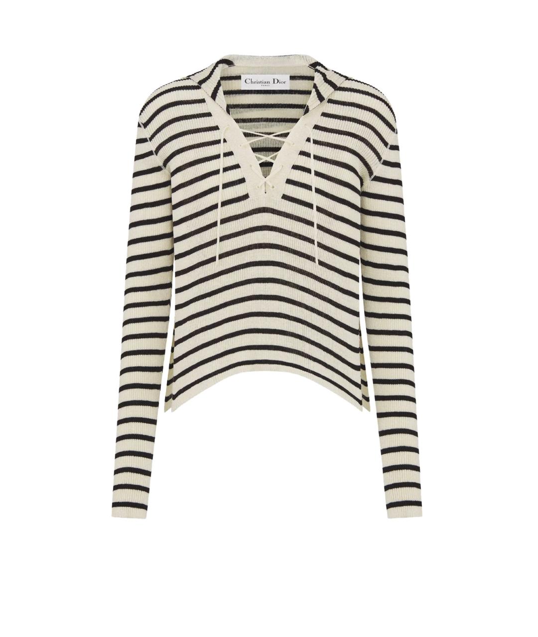 CHRISTIAN DIOR Мульти льняной джемпер / свитер, фото 1
