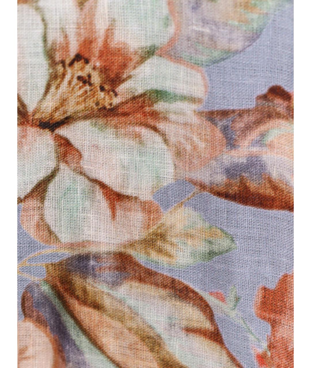 ZIMMERMANN Мульти льняное повседневное платье, фото 3