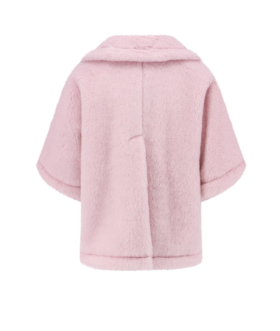 MAX MARA Розовая шерстяная шуба, фото 2