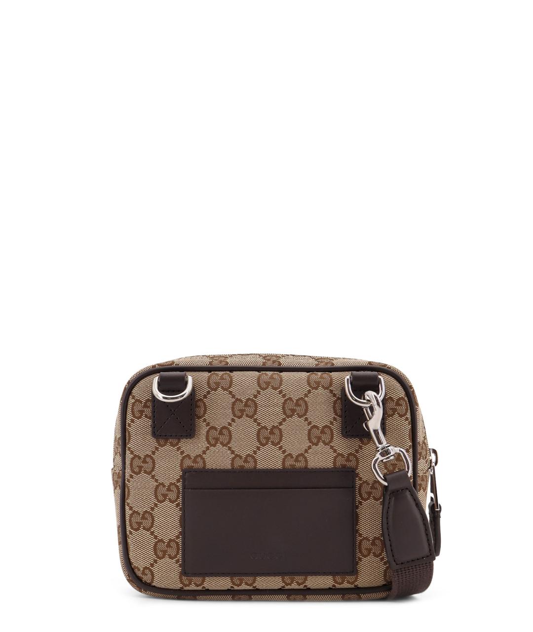 GUCCI Бежевая тканевая сумка на плечо, фото 2