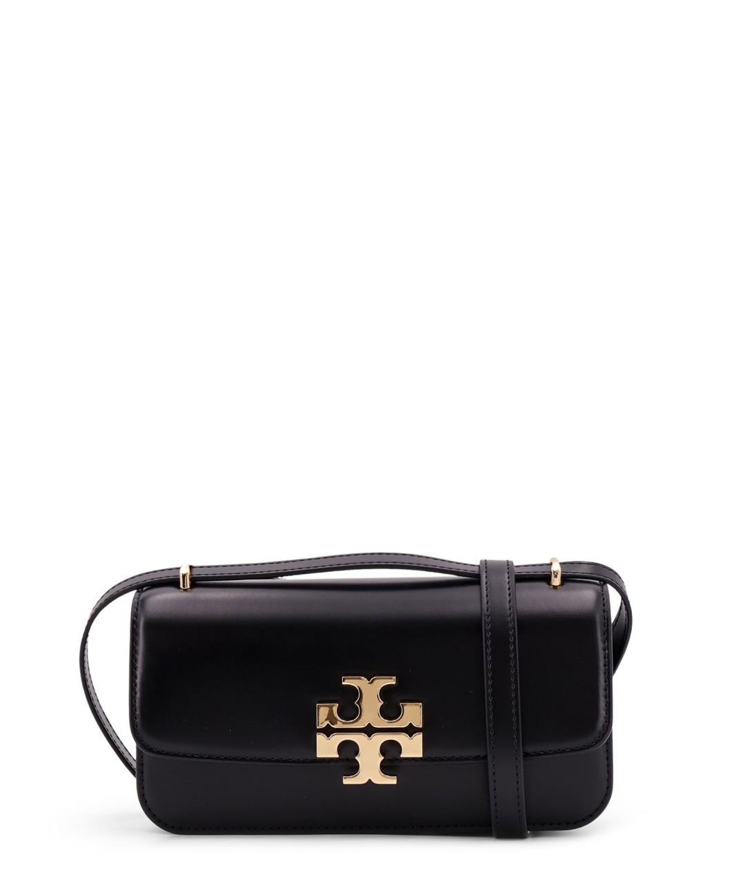 TORY BURCH Черная кожаная сумка через плечо, фото 1